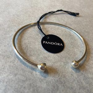 PANDORA SS Essence Bangle Bracelet 6.75''